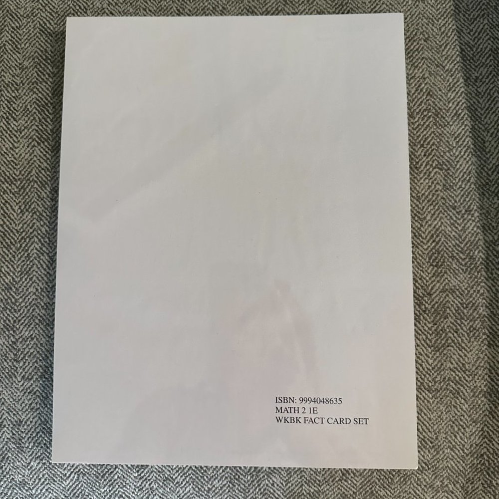 Saxon Math 2 Fact Card Set - Picture 2 of 2